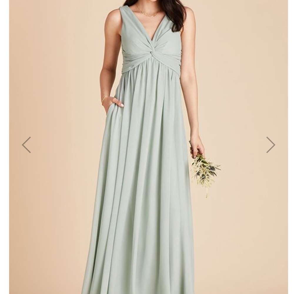 Lianna Sage Bridesmaid Dress